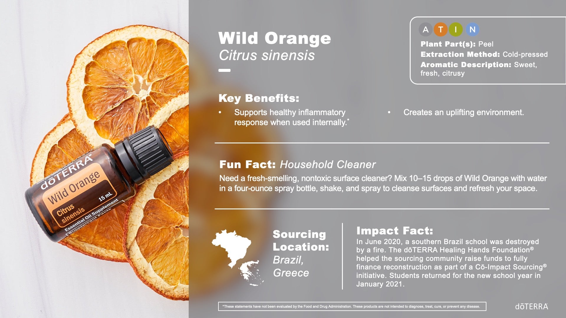 doTERRA wild orange vadnarancs illóolaj 15ml